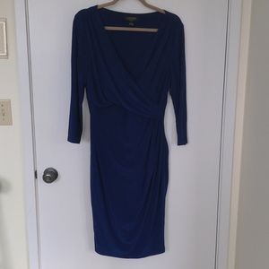 Ralph Lauren striking blueish purple cocktail dress 12